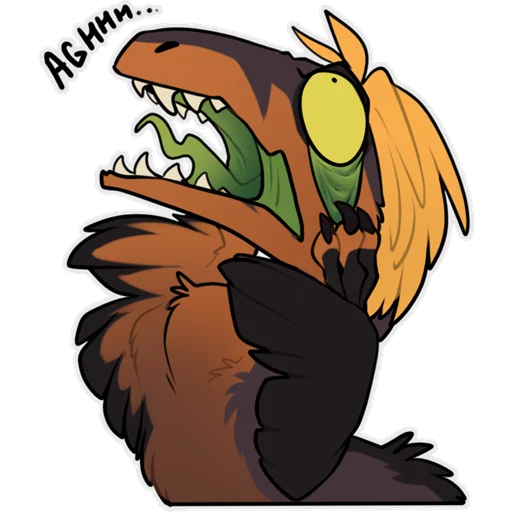 😱 Стикер «Zazush the dragon» для Telegram