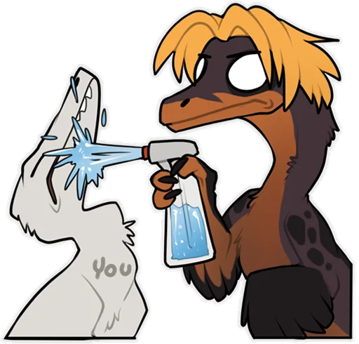 ✖️ Стикер «Zazush the dragon» для Telegram