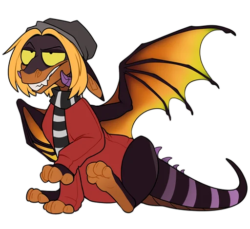 😏 Стикер «Zazush the dragon» для Telegram