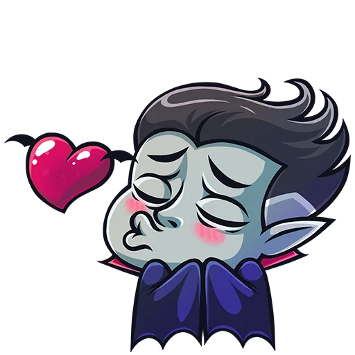 😘 Стикер «Граф Дракула» для Telegram