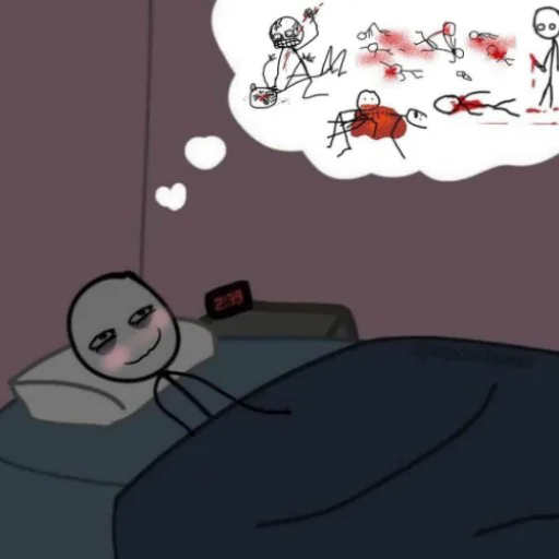 Стикерпак STICK FIGURE GORE для Telegram — скачать