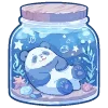 🐼 Эмодзи «💙 Набор эмоджи со зверьками в банках» для Telegram
