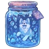 🐶 Эмодзи «💙 Набор эмоджи со зверьками в банках» для Telegram