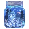 🐺 Эмодзи «💙 Набор эмоджи со зверьками в банках» для Telegram