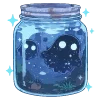 👻 Эмодзи «💙 Набор эмоджи со зверьками в банках» для Telegram