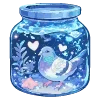 🕊 Эмодзи «💙 Набор эмоджи со зверьками в банках» для Telegram