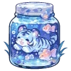 🐯 Эмодзи «💙 Набор эмоджи со зверьками в банках» для Telegram