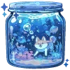 🐶 Эмодзи «💙 Набор эмоджи со зверьками в банках» для Telegram