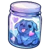 🐶 Эмодзи «💙 Набор эмоджи со зверьками в банках» для Telegram