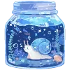 🐌 Эмодзи «💙 Набор эмоджи со зверьками в банках» для Telegram