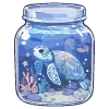 🐢 Эмодзи «💙 Набор эмоджи со зверьками в банках» для Telegram
