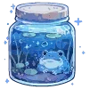 🐸 Эмодзи «💙 Набор эмоджи со зверьками в банках» для Telegram