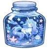 🦄 Эмодзи «💙 Набор эмоджи со зверьками в банках» для Telegram