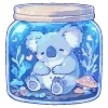 🐨 Эмодзи «💙 Набор эмоджи со зверьками в банках» для Telegram