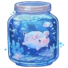 🐷 Эмодзи «💙 Набор эмоджи со зверьками в банках» для Telegram