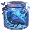 🐦‍⬛️ Эмодзи «💙 Набор эмоджи со зверьками в банках» для Telegram
