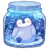 🐧 Эмодзи «💙 Набор эмоджи со зверьками в банках» для Telegram