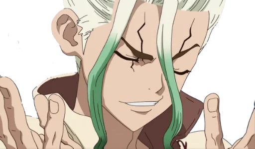 🤷‍♂ Стикер «Dr.Stone» для Telegram