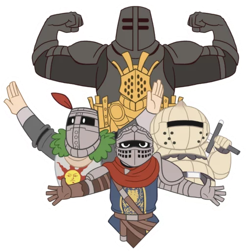 Стикерпак Dark Souls для Telegram — скачать