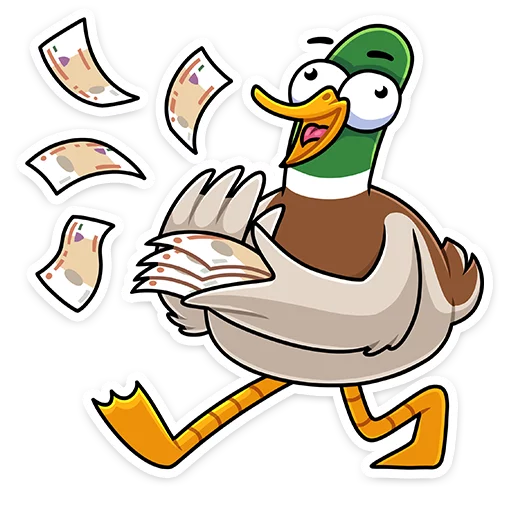 🤑 Стикер «Круче селезней только Селезень Утя&;» для Telegram