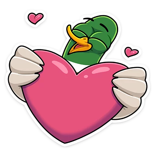 ❤️ Стикер «Круче селезней только Селезень Утя&;» для Telegram