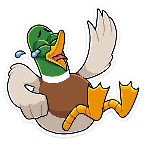 😂 Стикер «Круче селезней только Селезень Утя&;» для Telegram