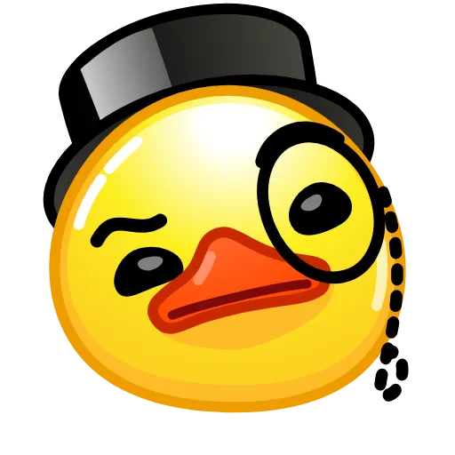 🧐 Стикер «Duck Emoji» для Telegram