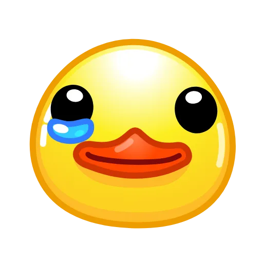 🥲 Стикер «Duck Emoji» для Telegram