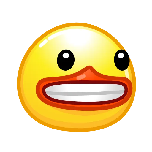 😬 Стикер «Duck Emoji» для Telegram