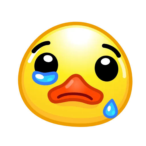 😢 Стикер «Duck Emoji» для Telegram
