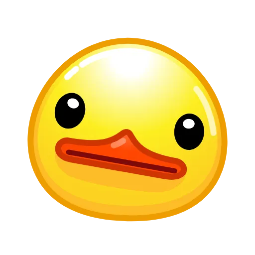 😐 Стикер «Duck Emoji» для Telegram