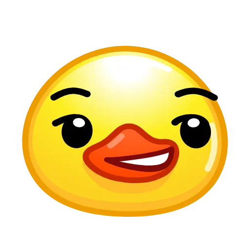 😏 Стикер «Duck Emoji» для Telegram