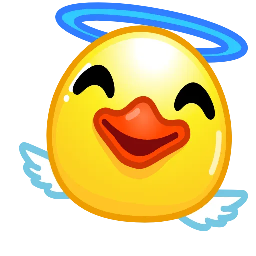 😇 Стикер «Duck Emoji» для Telegram