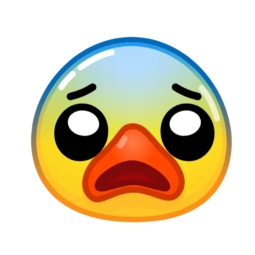 😰 Стикер «Duck Emoji» для Telegram