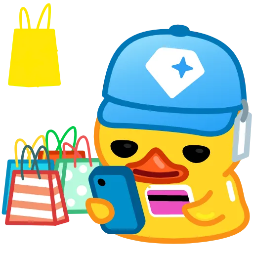 🛍 Эмодзи «GRAM Ducks» для Telegram