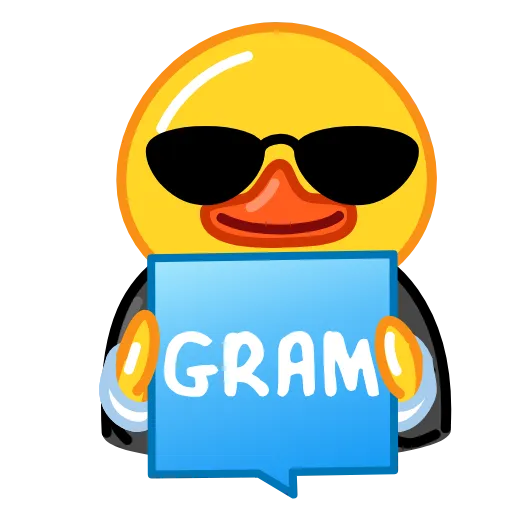 ✍️ Эмодзи «GRAM Ducks» для Telegram