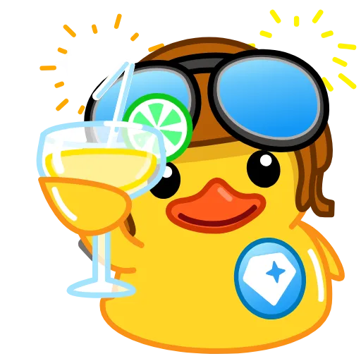 🍹 Эмодзи «GRAM Ducks» для Telegram