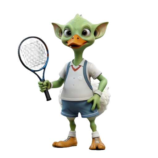 🤾 Стикер «Duck sport alien» для Telegram