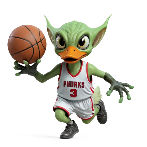 ⛹‍♂️ Стикер «Duck sport alien» для Telegram