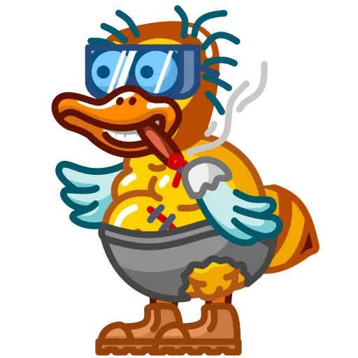 🚬 Стикер «duckygram» для Telegram