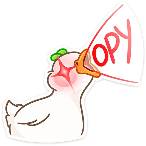 😱 Стикер «Утошка» для Telegram