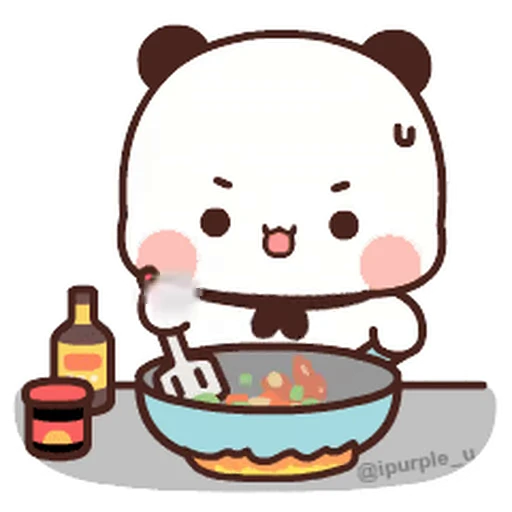 👩‍🍳 Стикер «Dudu and Bubu 8» для Telegram