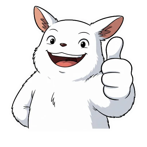Стикерпак Дух Кинолето в стиле Ghibli для Telegram — скачать