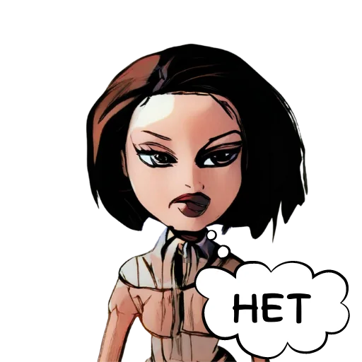 🙅‍♀️ Стикер «ДУМАЙ МЫСЛИ» для Telegram
