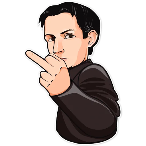 🖕 Стикер «Pavel Durov» для Telegram
