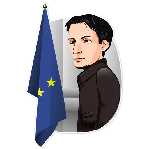 🇪🇺 Стикер «Pavel Durov» для Telegram