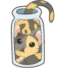 🫙 Эмодзи «🍩 200 Cats - котики эмоджи» для Telegram