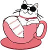 ☕️ Эмодзи «🍩 200 Cats - котики эмоджи» для Telegram