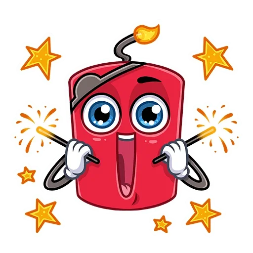 🥳 Стикер «Динамит» для Telegram