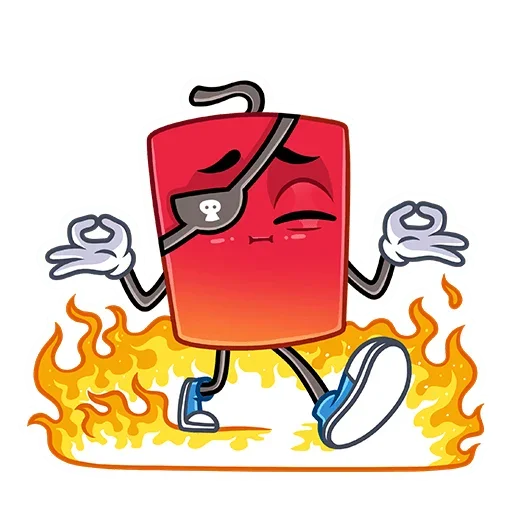 🧘‍♂️ Стикер «Динамит» для Telegram